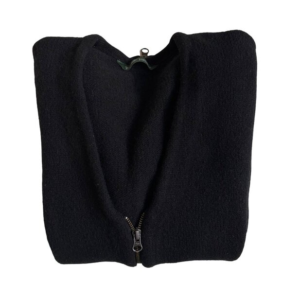 Woolrich Lambswool Full Zip Cardigan Sweater (Black) - Size Small - Picture 2 of 7